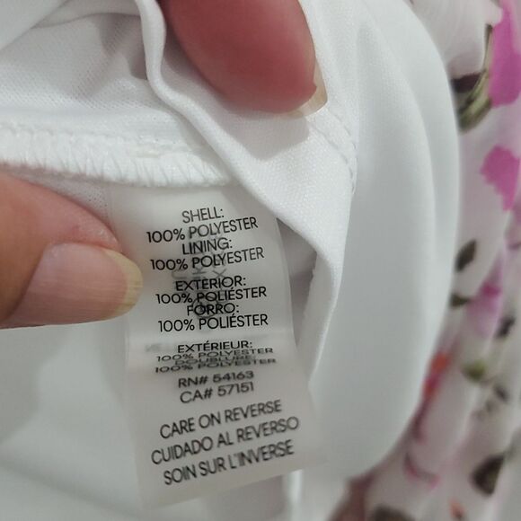 Calvin Klein Cold Shoulder Floral Maxi Dress, Size 8 - Picture 6 of 6